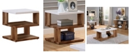 Furniture of America Matched Open Shelf End Table